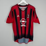 2002/03 AC MILAN SHEVCHENKO #7 HOME SHIRT (M) ADIDAS