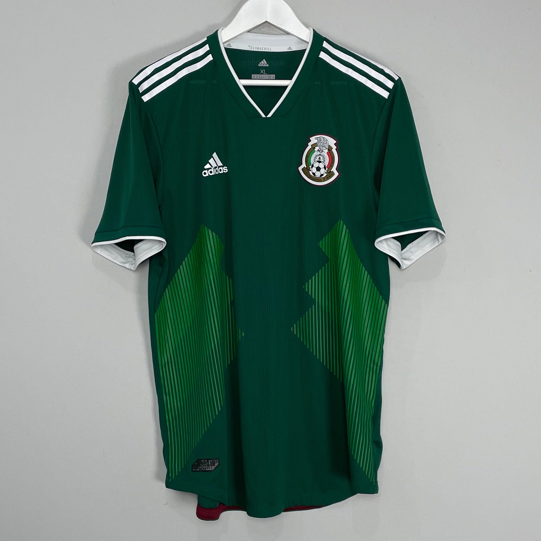 Shop 2018/19 MEXICO *AUTHENTIC* HOME SHIRT (XL) ADIDAS, classic football shirts, vintage football shirts & retro soccer jerseys at Cult Kits