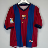 1998/99 BARCELONA LUIS ENRIQUE #21 HOME SHIRT (M) NIKE