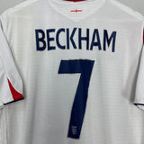 Shop 2005/07 ENGLAND BECKHAM #7 HOME SHIRT (XL) UMBRO, classic football shirts, vintage football shirts & retro soccer jerseys at Cult Kits
