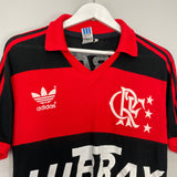 1989/90 FLAMENGO #9 HOME SHIRT (M) ADIDAS