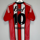 2002/03 RIVER PLATE D'ALESSANDRO #10 HOME SHIRT (S) ADIDAS