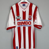 Shop 2001/02 NECAXA HOME SHIRT (XL) ATLETICA, classic football shirts, vintage football shirts & retro soccer jerseys at Cult Kits