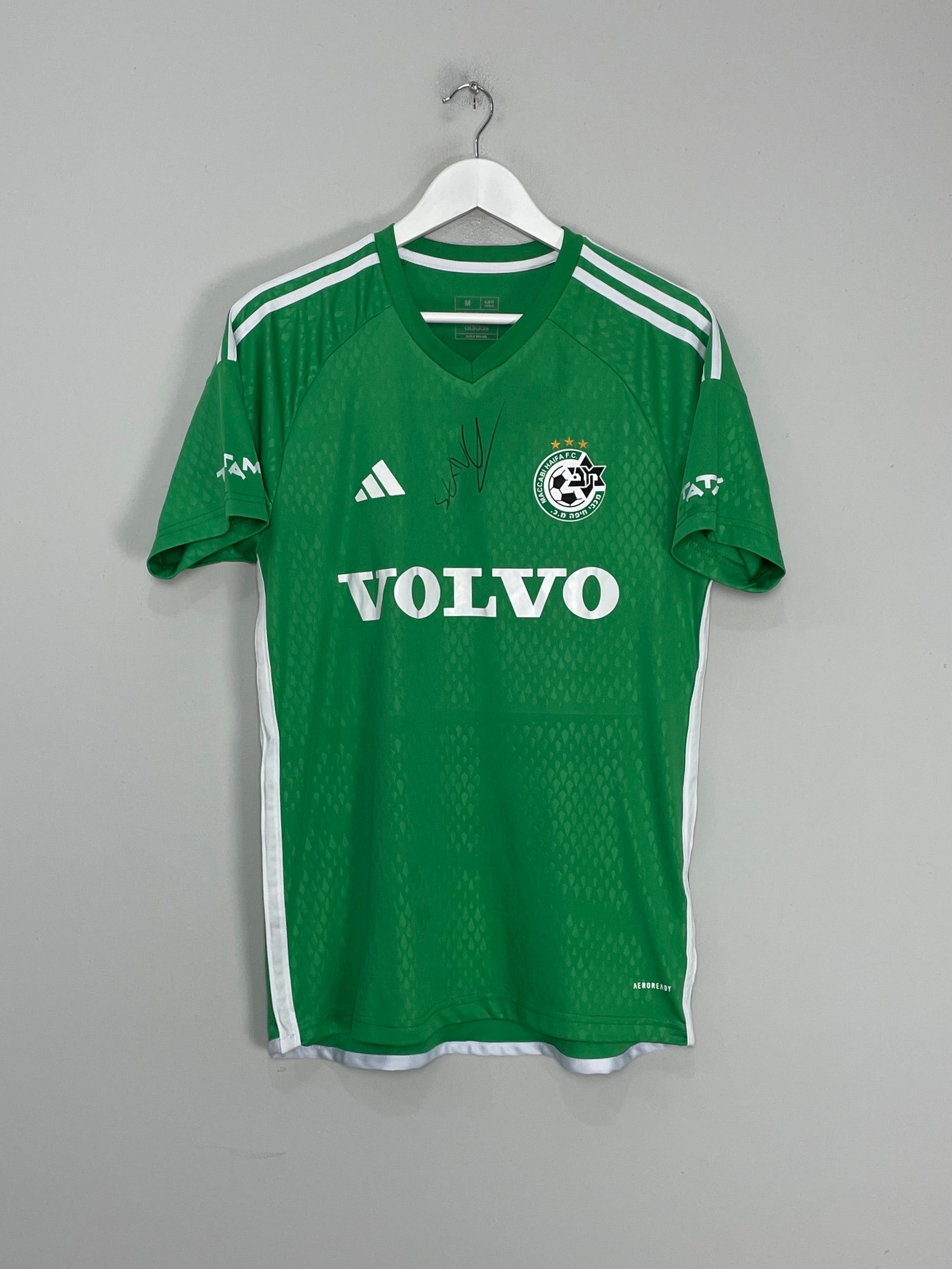 Shop 2023/24 MACCABI HAIFA *SIGNED* HOME SHIRT (M) ADIDAS, classic football shirts, vintage football shirts & retro soccer jerseys at Cult Kits