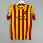 Shop 2013/14 BARCELONA AWAY SHIRT (XL.KIDS) NIKE, classic football shirts, vintage football shirts & retro soccer jerseys at Cult Kits