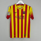 Shop 2013/14 BARCELONA AWAY SHIRT (XL.KIDS) NIKE, classic football shirts, vintage football shirts & retro soccer jerseys at Cult Kits