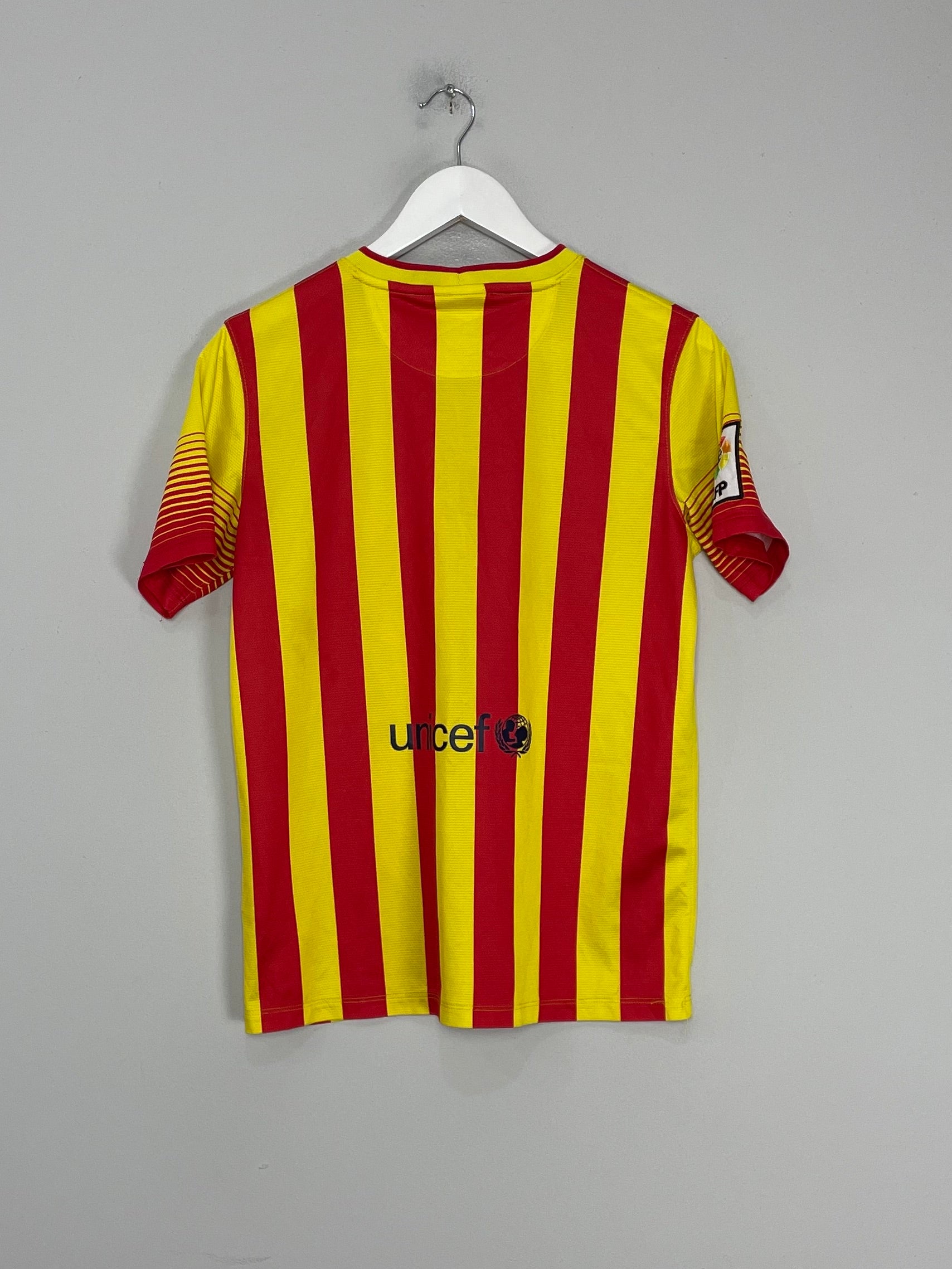 Shop 2013/14 BARCELONA AWAY SHIRT (XL.KIDS) NIKE, classic football shirts, vintage football shirts & retro soccer jerseys at Cult Kits