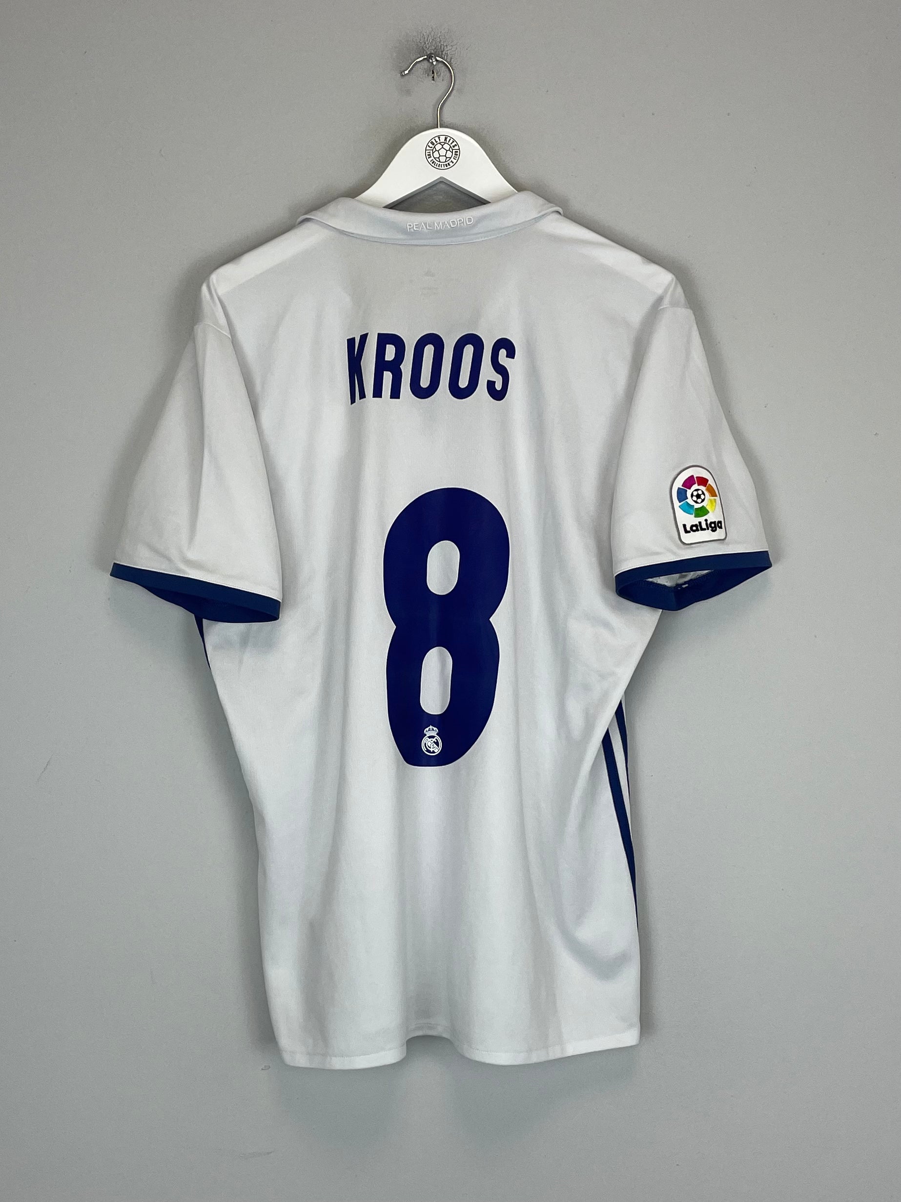 Shop 2016/17 REAL MADRID KROOS #8 HOME SHIRT (L) ADIDAS, classic football shirts, vintage football shirts & retro soccer jerseys at Cult Kits