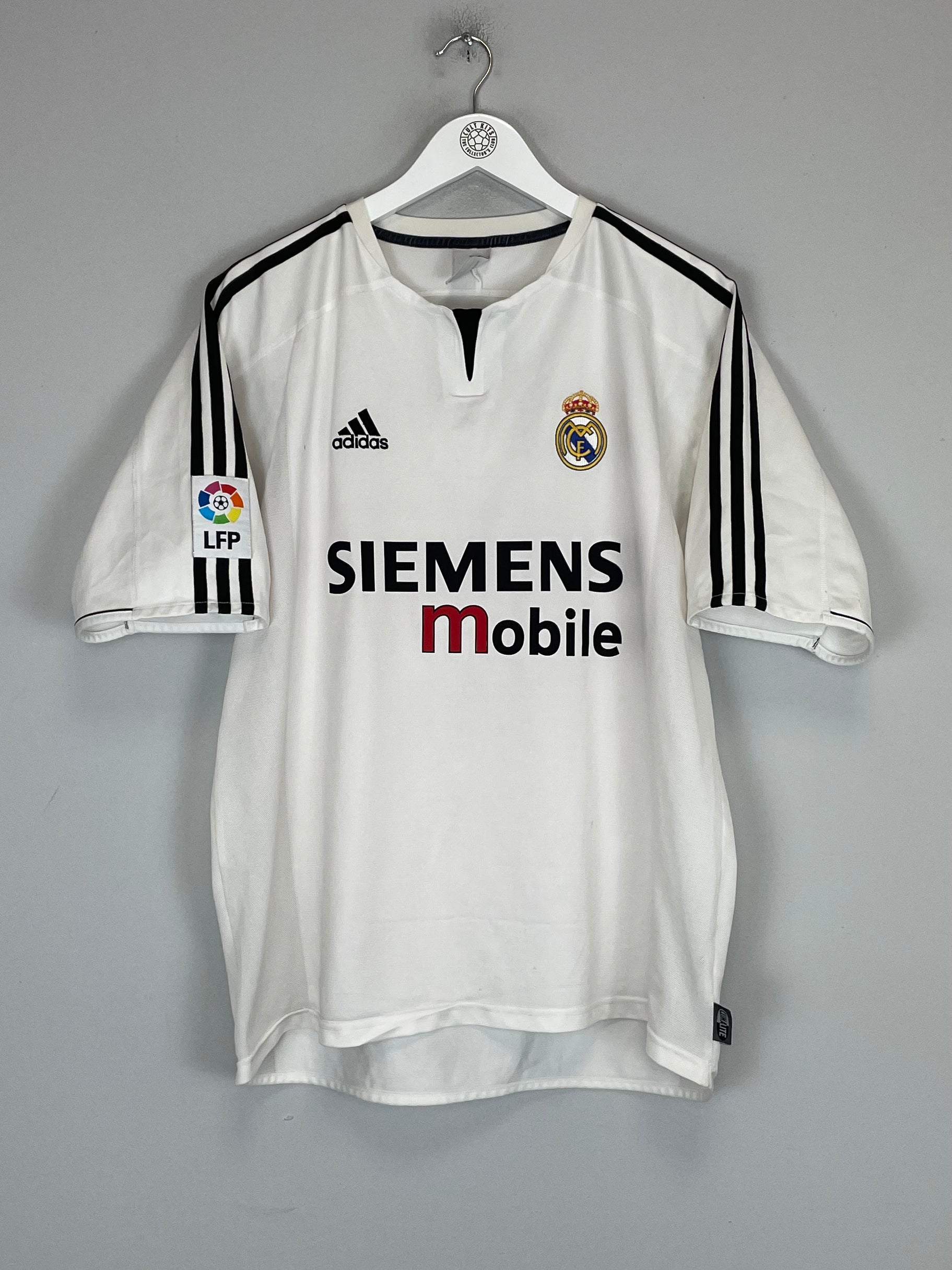 Shop 2003/04 REAL MADRID BECKHAM #23 HOME SHIRT (L) ADIDAS, classic football shirts, vintage football shirts & retro soccer jerseys at Cult Kits