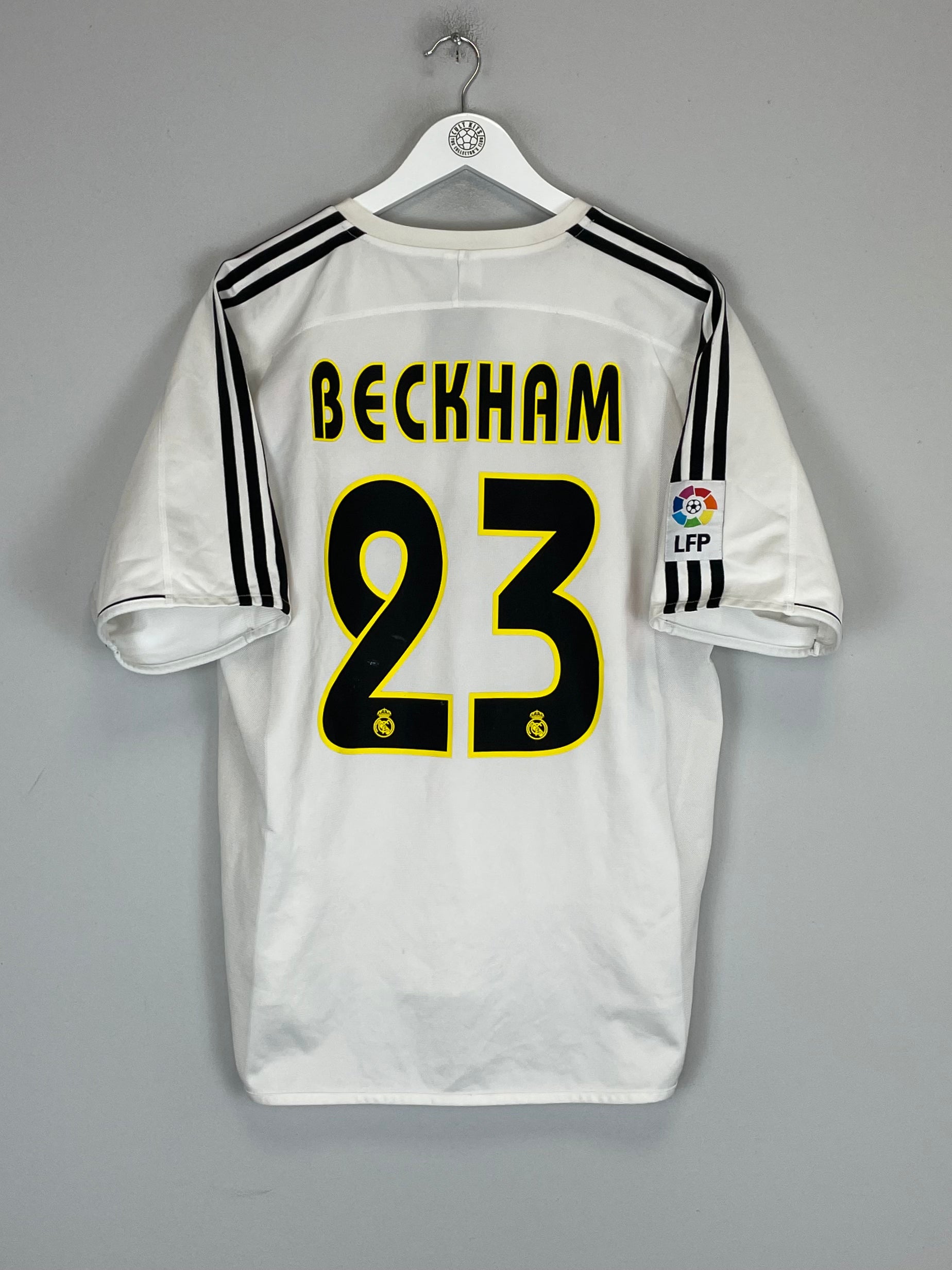 Shop 2003/04 REAL MADRID BECKHAM #23 HOME SHIRT (L) ADIDAS, classic football shirts, vintage football shirts & retro soccer jerseys at Cult Kits