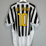2003/04 JUVENTUS DEL PIERO #10 HOME SHIRT (XL) NIKE
