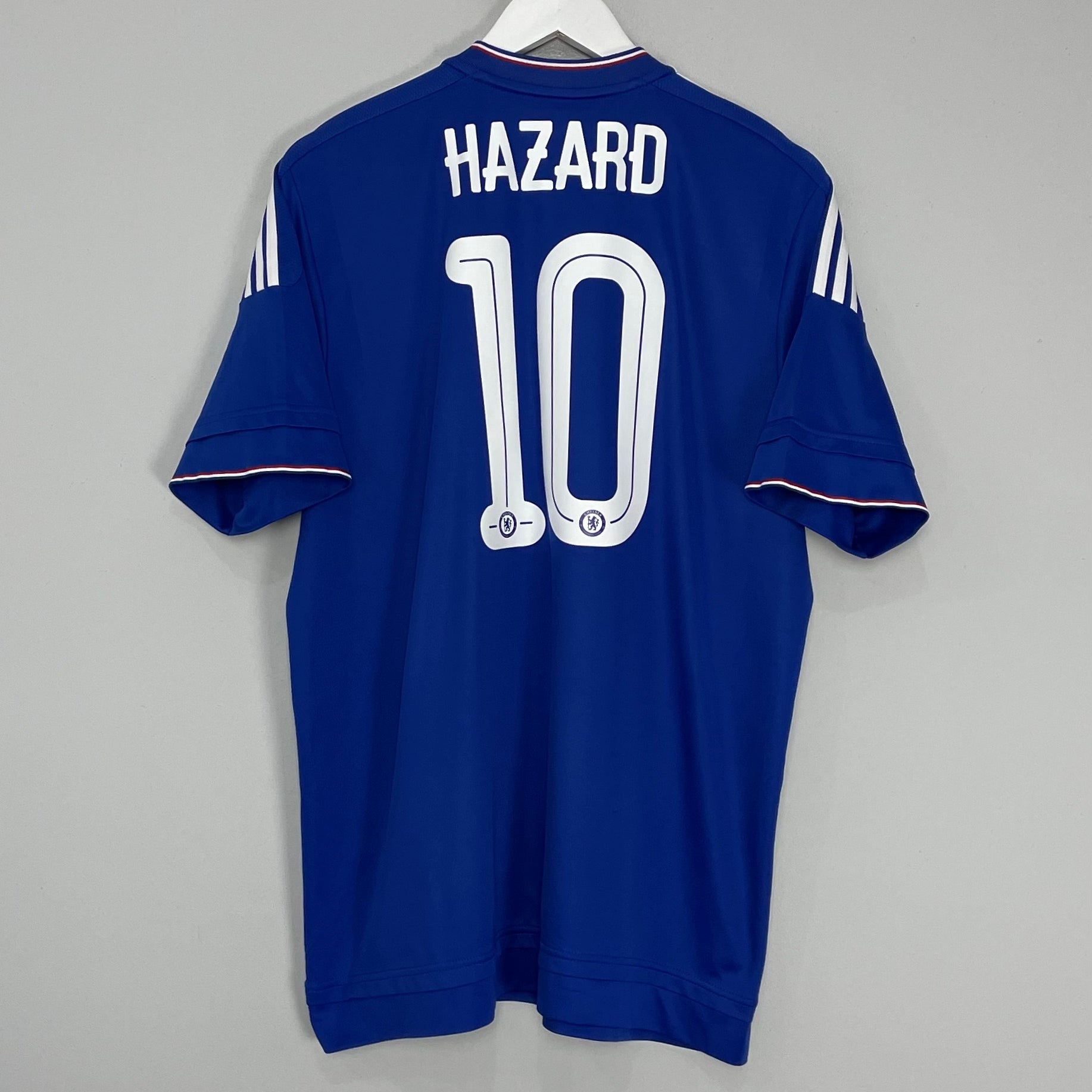 Shop 2015/16 CHELSEA HAZARD #10 HOME SHIRT (XL) ADIDAS, classic football shirts, vintage football shirts & retro soccer jerseys at Cult Kits