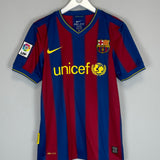 Shop 2009/10 BARCELONA MESSI #10 HOME SHIRT (S) NIKE, classic football shirts, vintage football shirts & retro soccer jerseys at Cult Kits