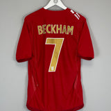 Shop 2006/08 ENGLAND BECKHAM #7 AWAY SHIRT (M) UMBRO, classic football shirts, vintage football shirts & retro soccer jerseys at Cult Kits