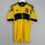 Shop 2012/13 SPAIN CASILLAS #1 GK SHIRT (XL) ADIDAS, classic football shirts, vintage football shirts & retro soccer jerseys at Cult Kits