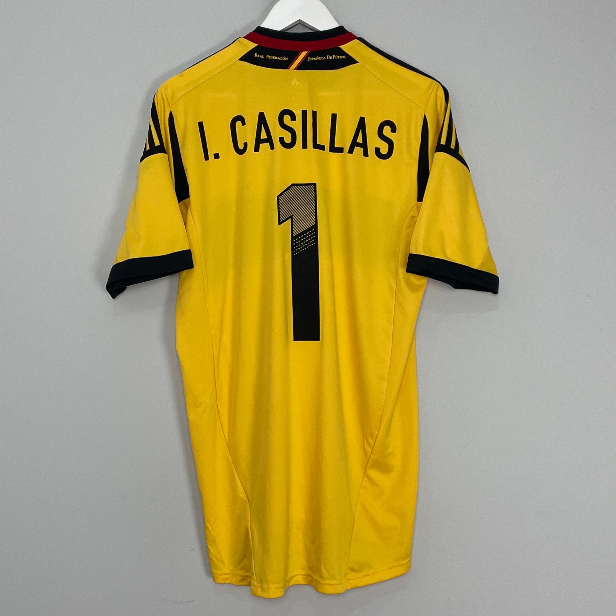 Shop 2012/13 SPAIN CASILLAS #1 GK SHIRT (XL) ADIDAS, classic football shirts, vintage football shirts & retro soccer jerseys at Cult Kits