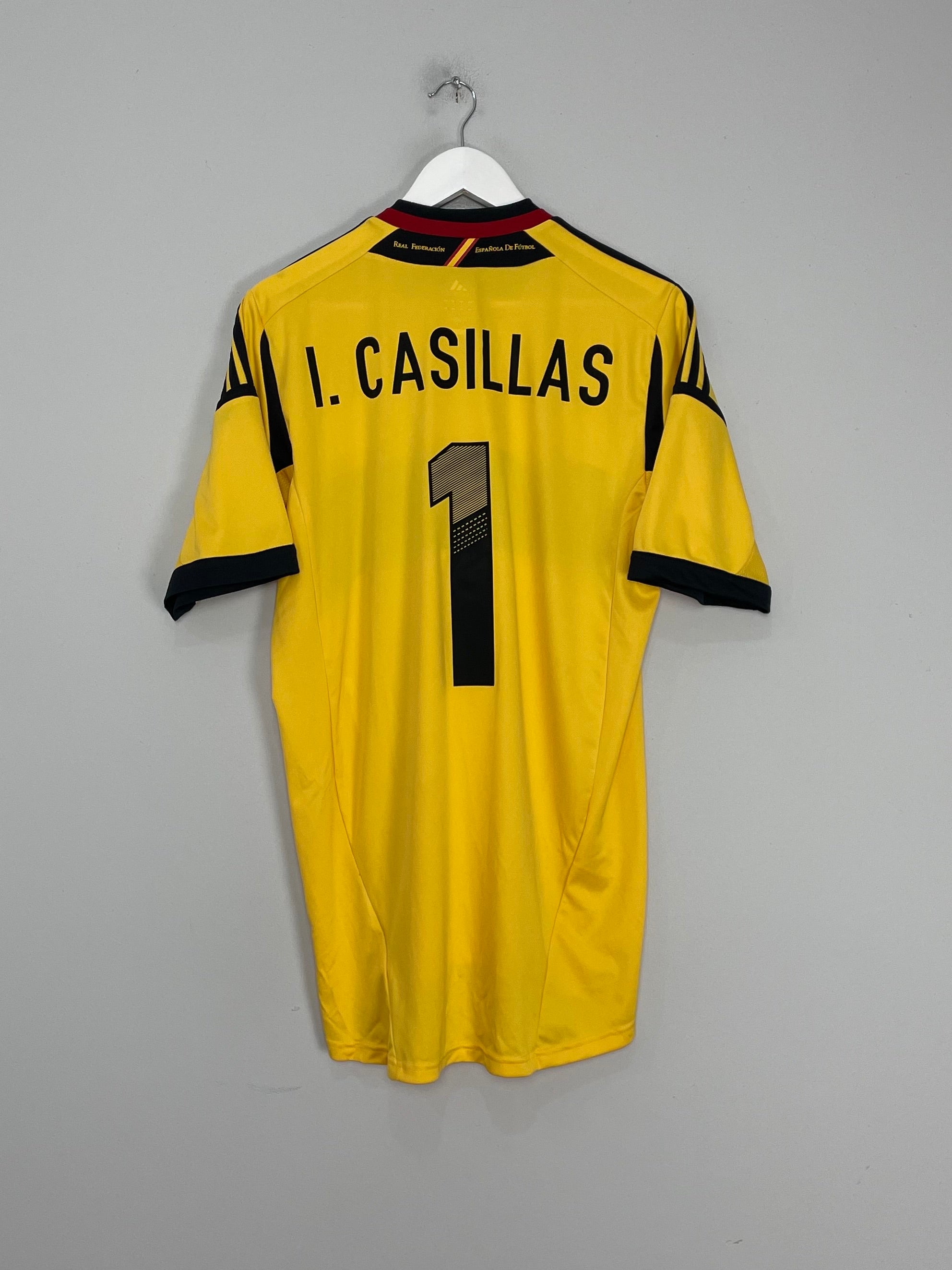 Shop 2012/13 SPAIN CASILLAS #1 GK SHIRT (XL) ADIDAS, classic football shirts, vintage football shirts & retro soccer jerseys at Cult Kits