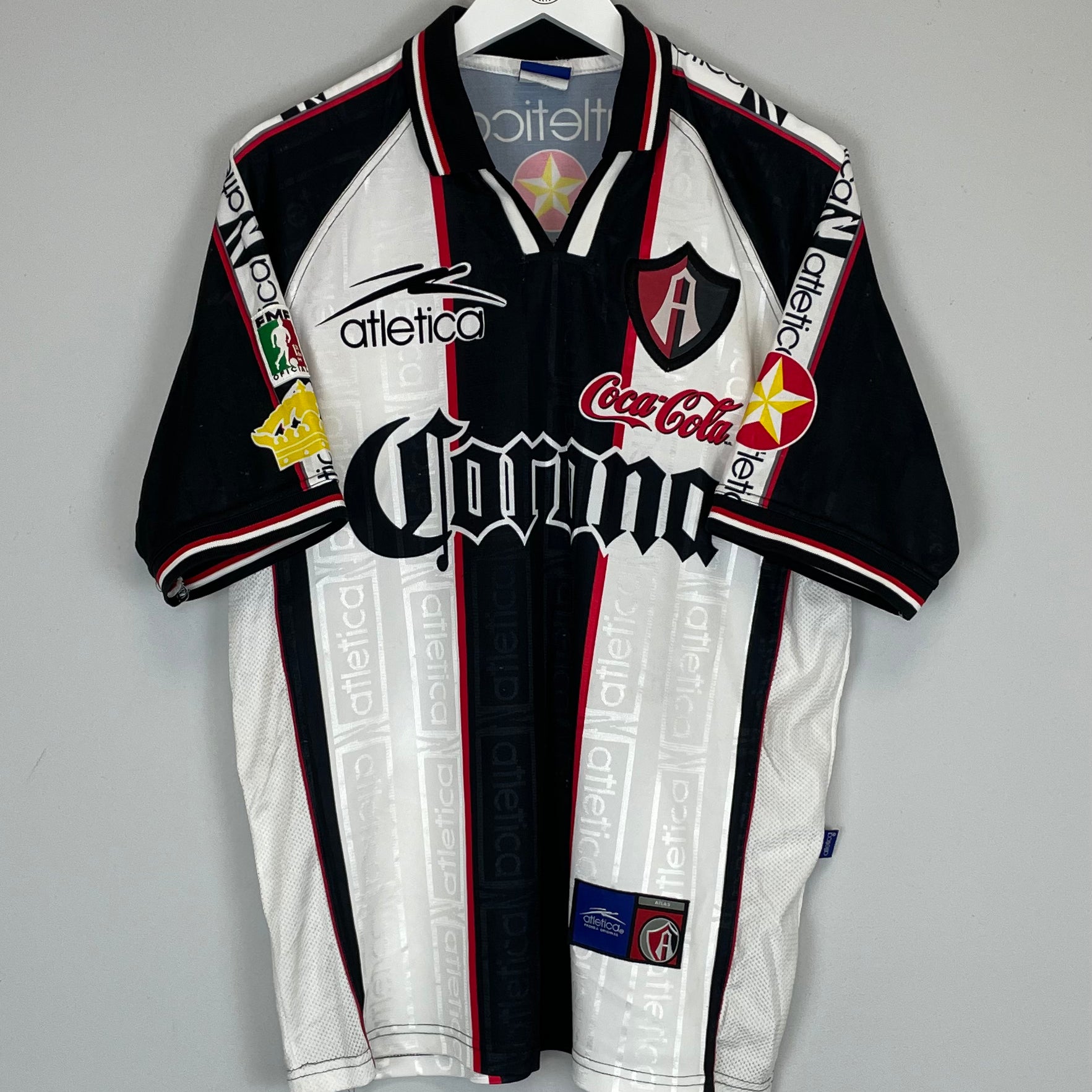 Shop 2000/01 ATLAS #10 AWAY SHIRT (M) ATLETICA, classic football shirts, vintage football shirts & retro soccer jerseys at Cult Kits