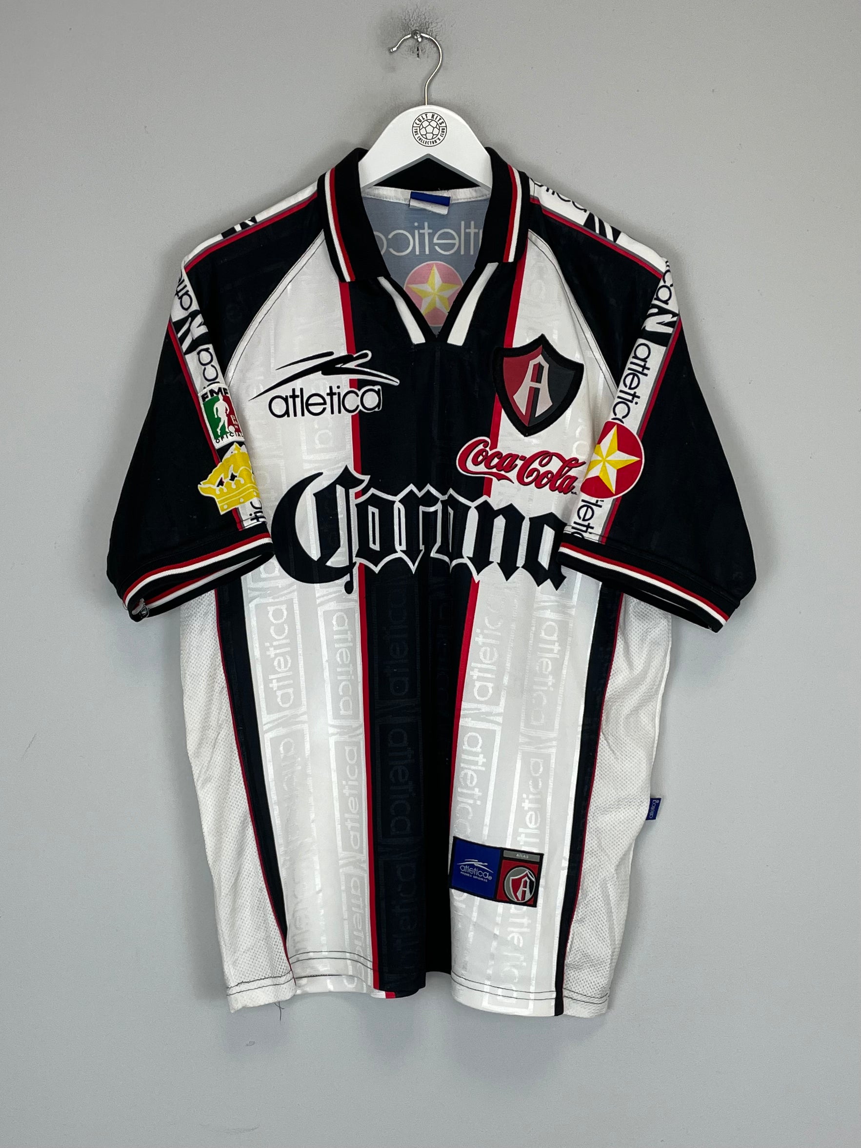 Shop 2000/01 ATLAS #10 AWAY SHIRT (M) ATLETICA, classic football shirts, vintage football shirts & retro soccer jerseys at Cult Kits