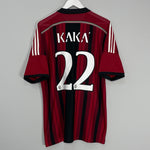 Shop 2014/15 AC MILAN KAKA #22 HOME SHIRT (XL) ADIDAS, classic football shirts, vintage football shirts & retro soccer jerseys at Cult Kits