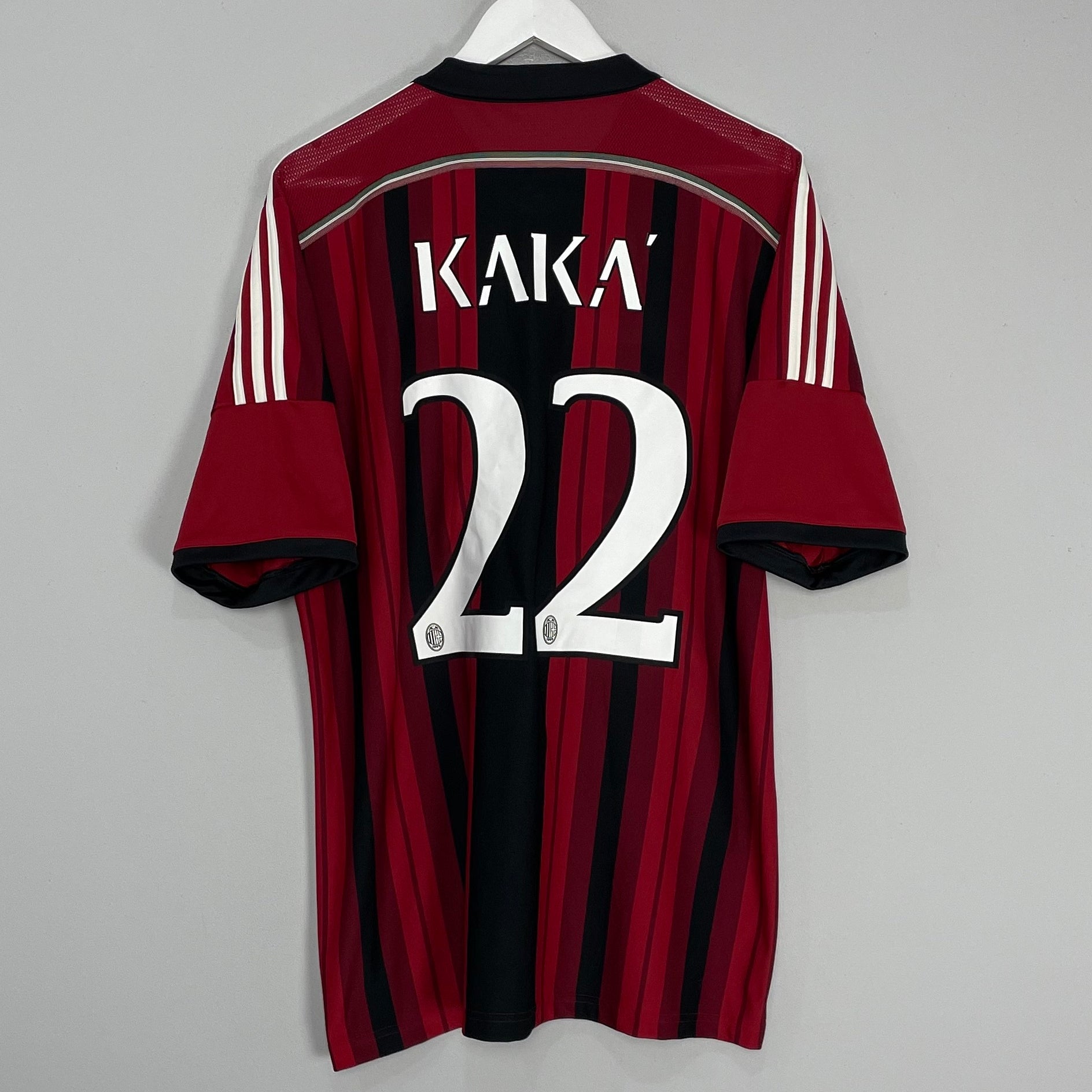Shop 2014/15 AC MILAN KAKA #22 HOME SHIRT (XL) ADIDAS, classic football shirts, vintage football shirts & retro soccer jerseys at Cult Kits