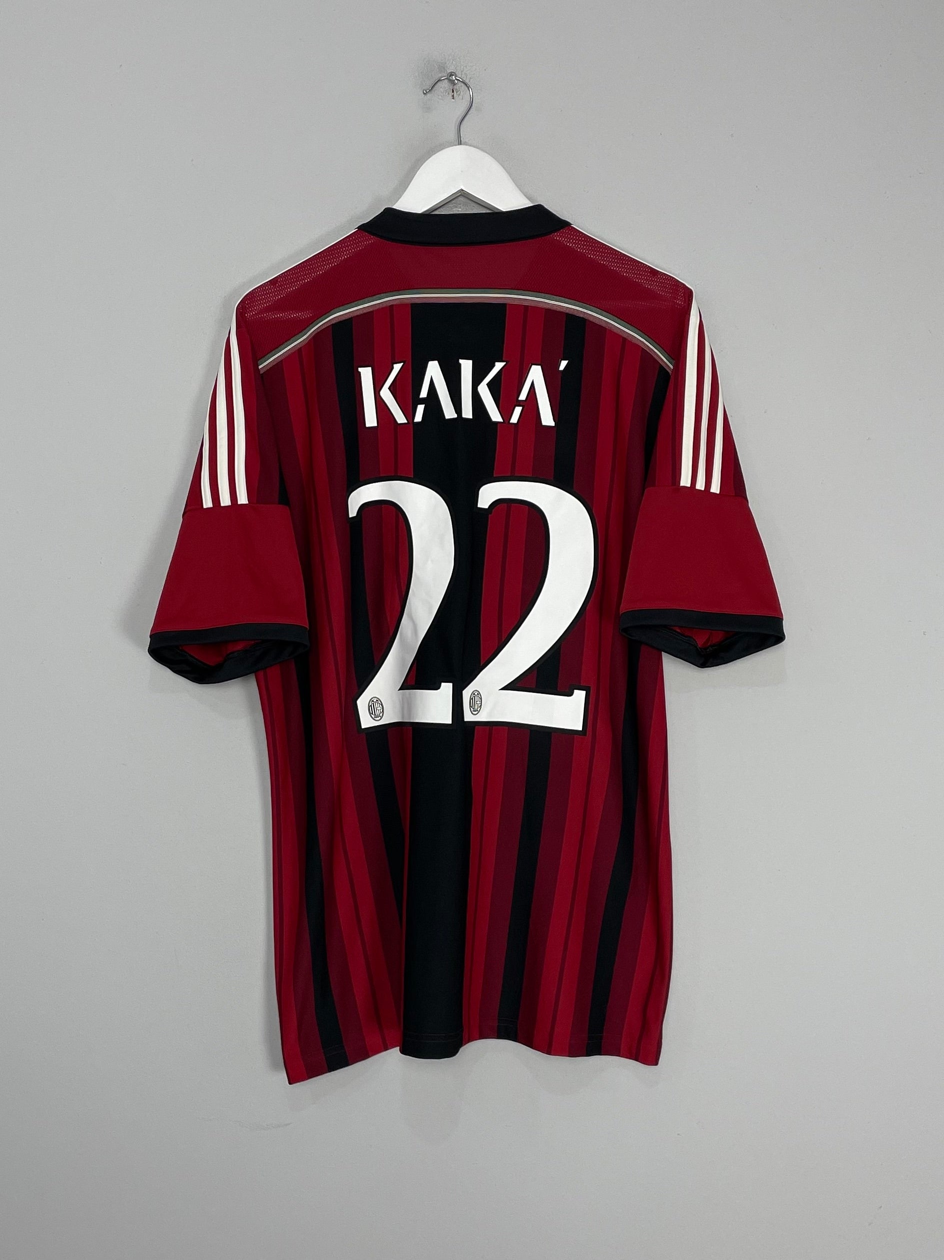 Shop 2014/15 AC MILAN KAKA #22 HOME SHIRT (XL) ADIDAS, classic football shirts, vintage football shirts & retro soccer jerseys at Cult Kits
