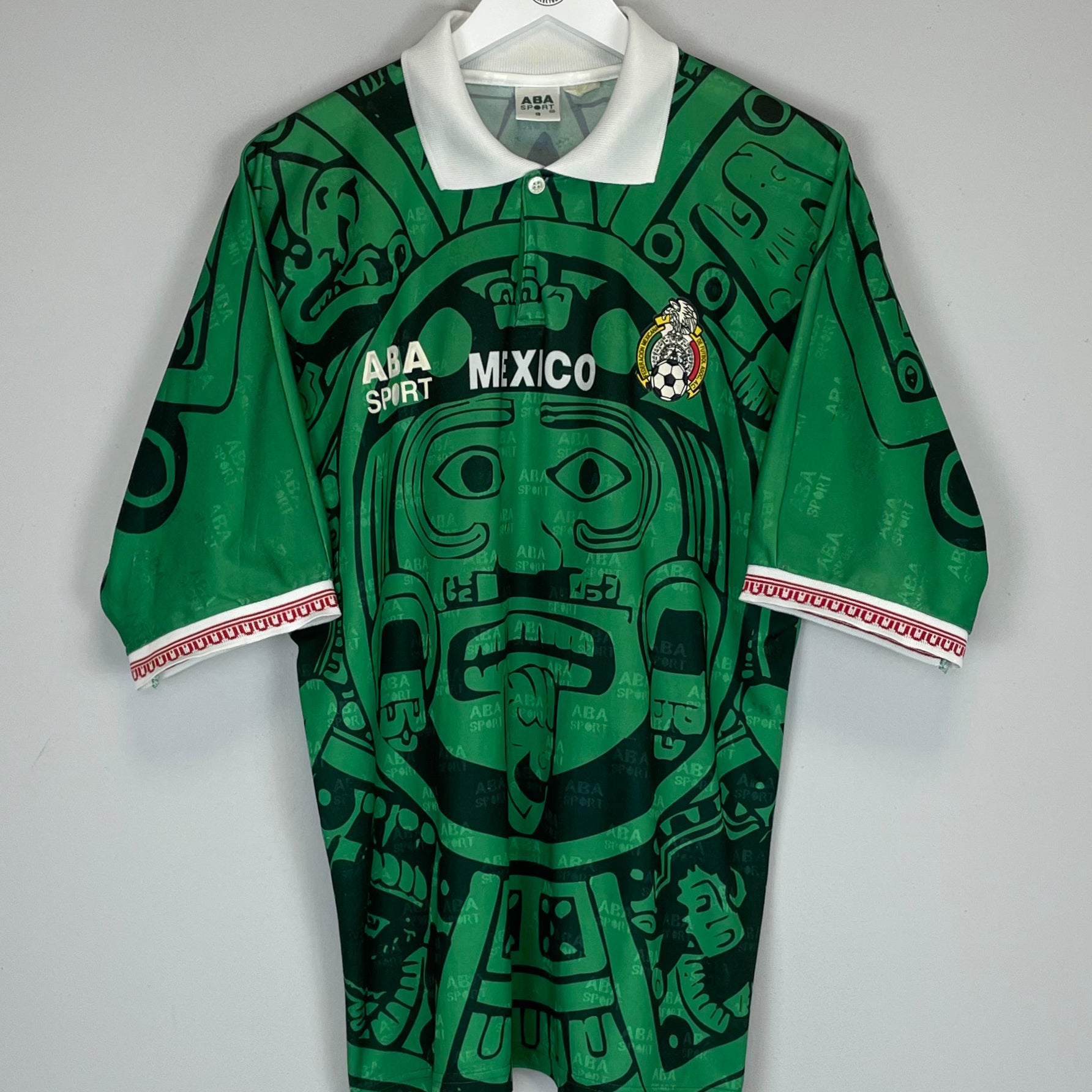 Shop 1998 MEXICO HOME SHIRT (L) ABA SPORT, classic football shirts, vintage football shirts & retro soccer jerseys at Cult Kits
