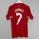 Shop 2013/14 LIVERPOOL SUAREZ #7 HOME SHIRT (M) WARRIOR, classic football shirts, vintage football shirts & retro soccer jerseys at Cult Kits