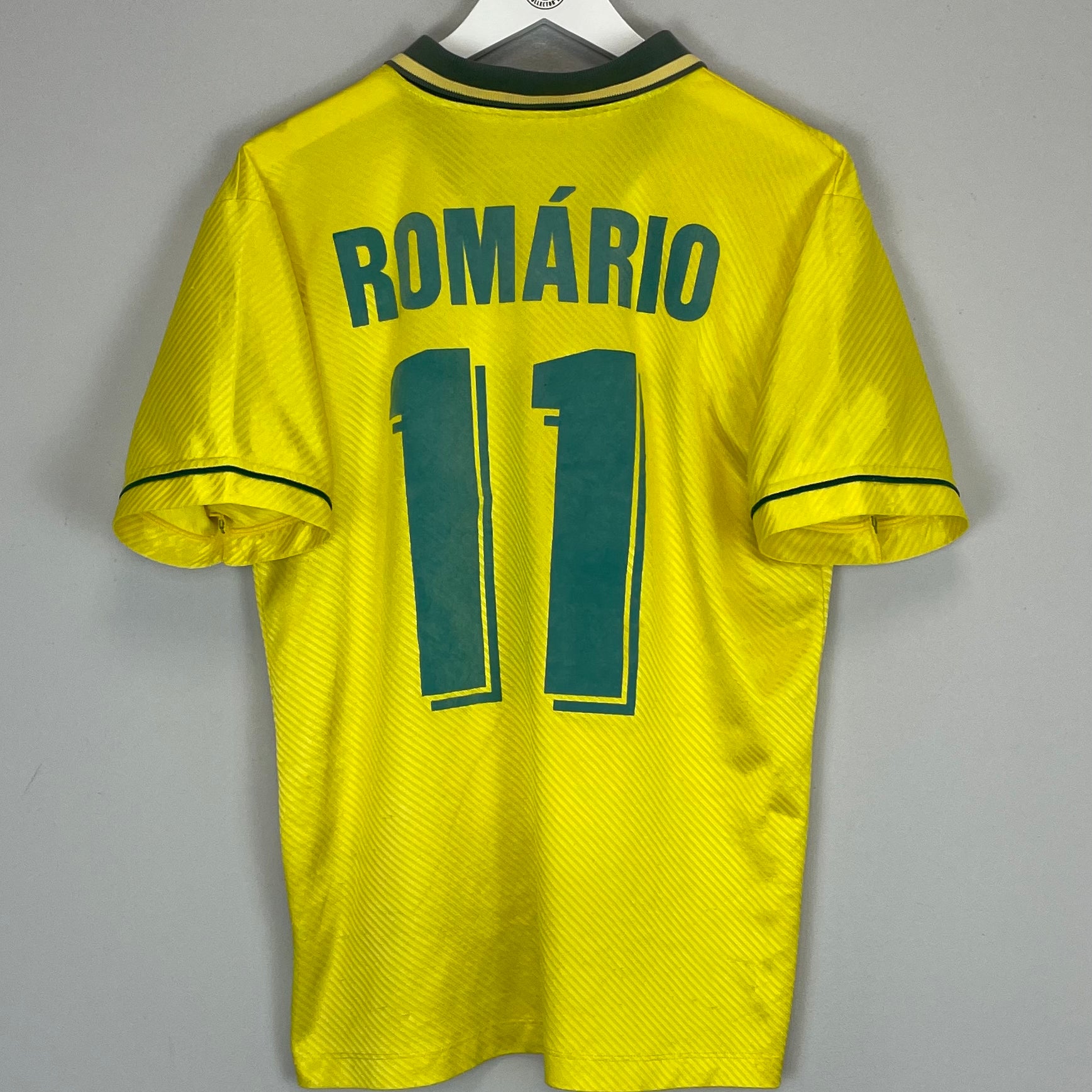 Shop 1994/97 BRAZIL ROMARIO #11 HOME SHIRT (M) UMBRO, classic football shirts, vintage football shirts & retro soccer jerseys at Cult Kits