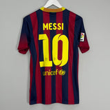 Shop 2013/14 BARCELONA MESSI #10 HOME SHIRT (S) NIKE, classic football shirts, vintage football shirts & retro soccer jerseys at Cult Kits