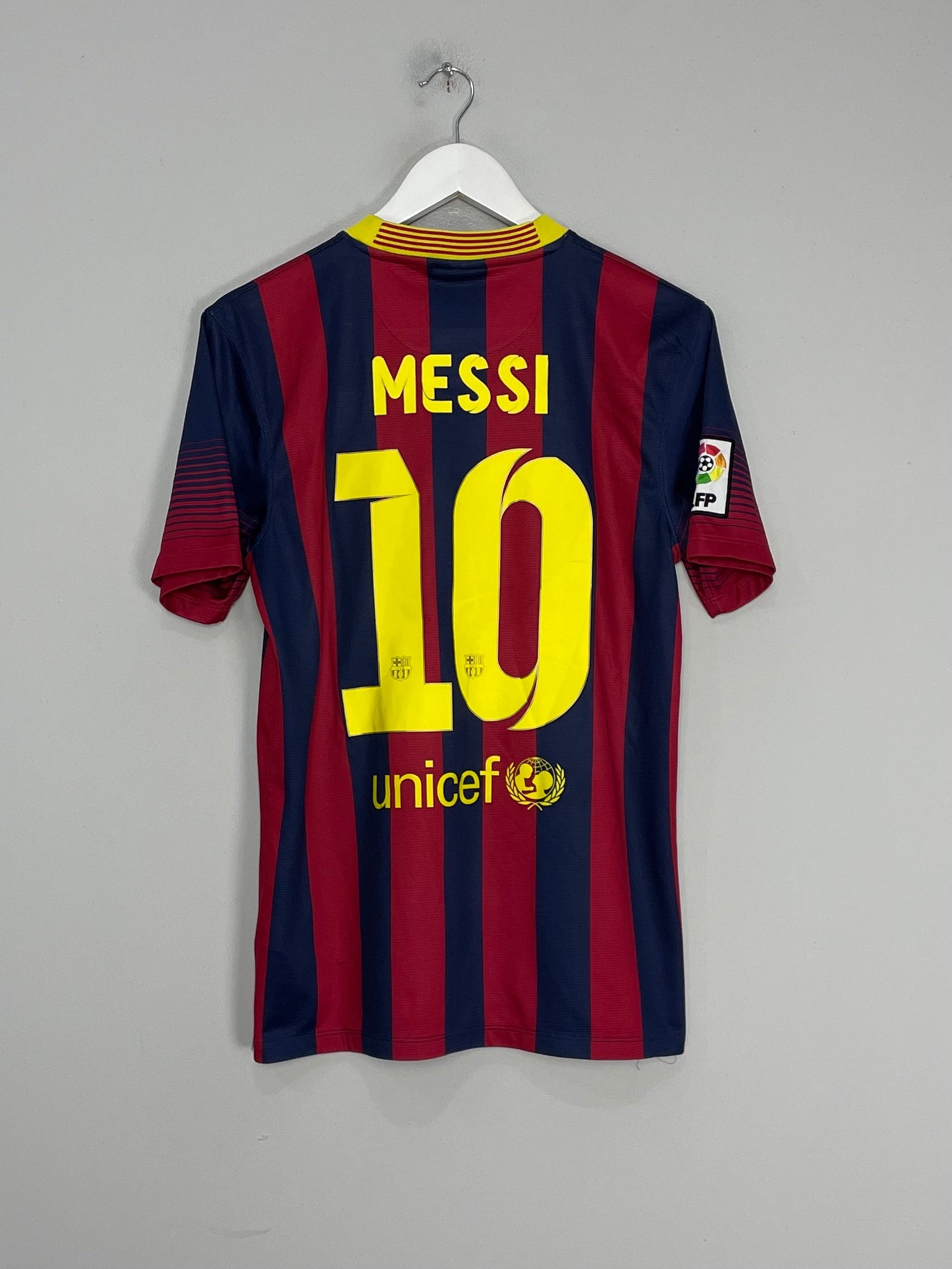 Shop 2013/14 BARCELONA MESSI #10 HOME SHIRT (S) NIKE, classic football shirts, vintage football shirts & retro soccer jerseys at Cult Kits