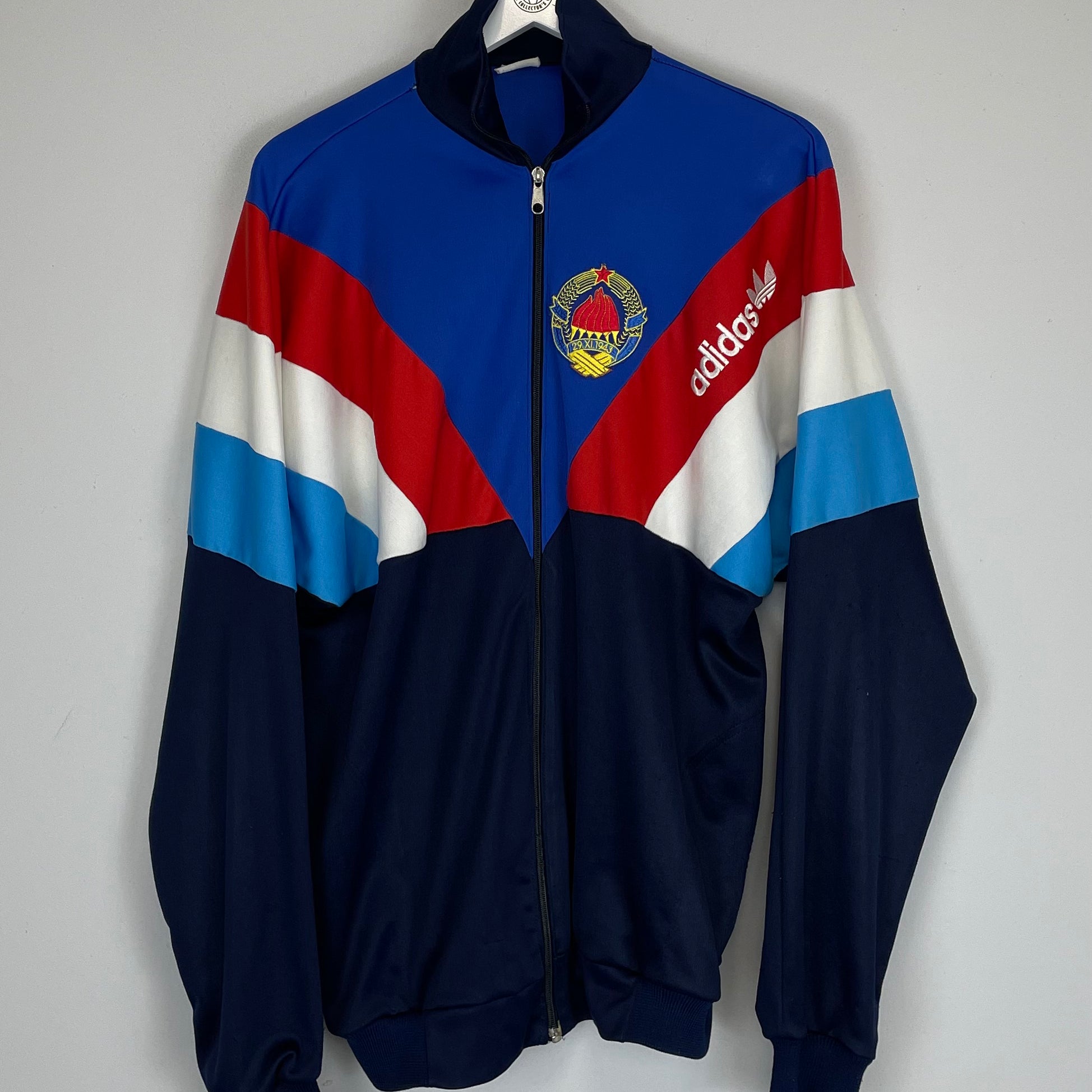 Shop 1990 YUGOSLAVIA TRACK JACKET (L) ADIDAS, classic football shirts, vintage football shirts & retro soccer jerseys at Cult Kits