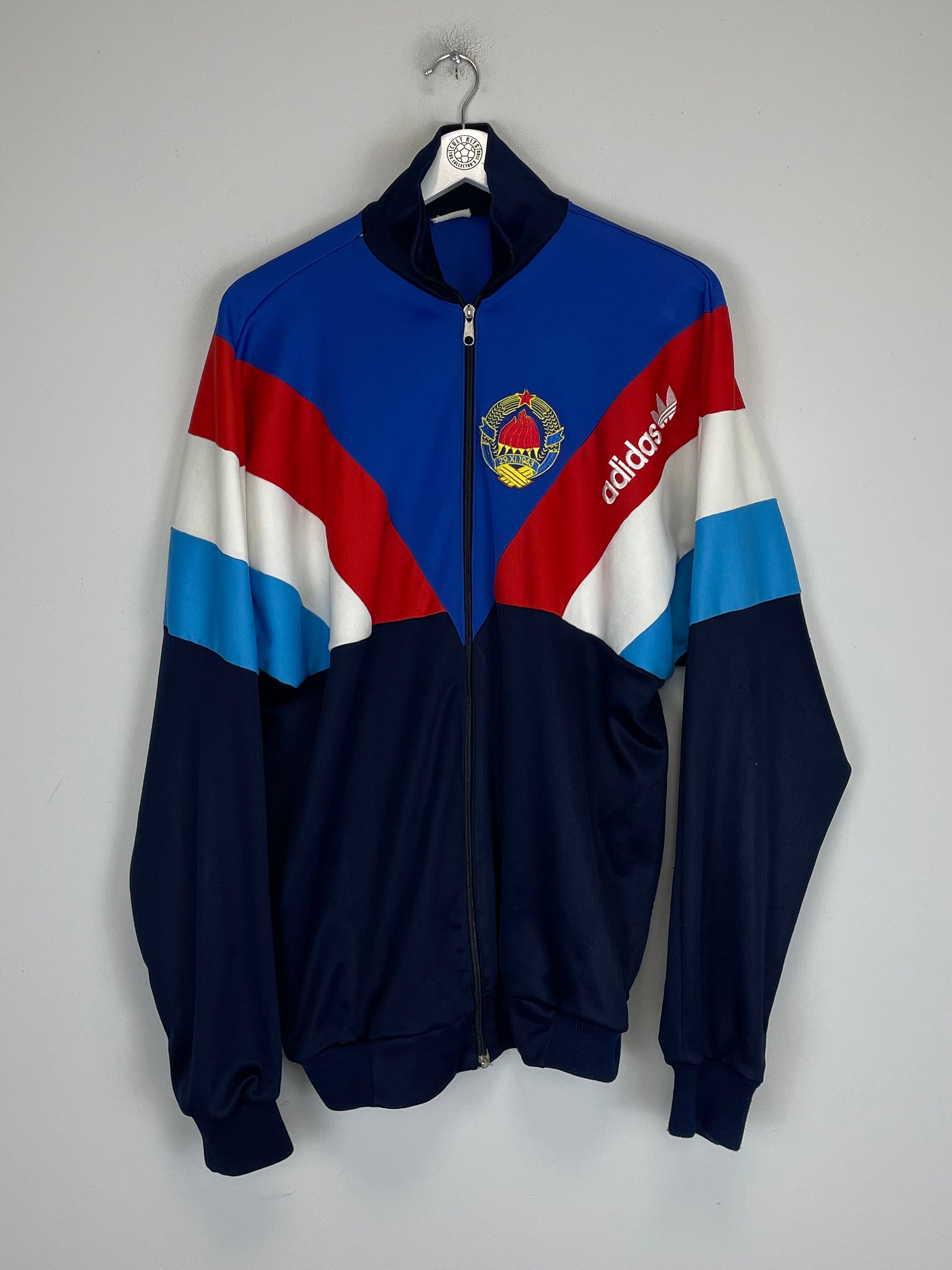 Shop 1990 YUGOSLAVIA TRACK JACKET (L) ADIDAS, classic football shirts, vintage football shirts & retro soccer jerseys at Cult Kits
