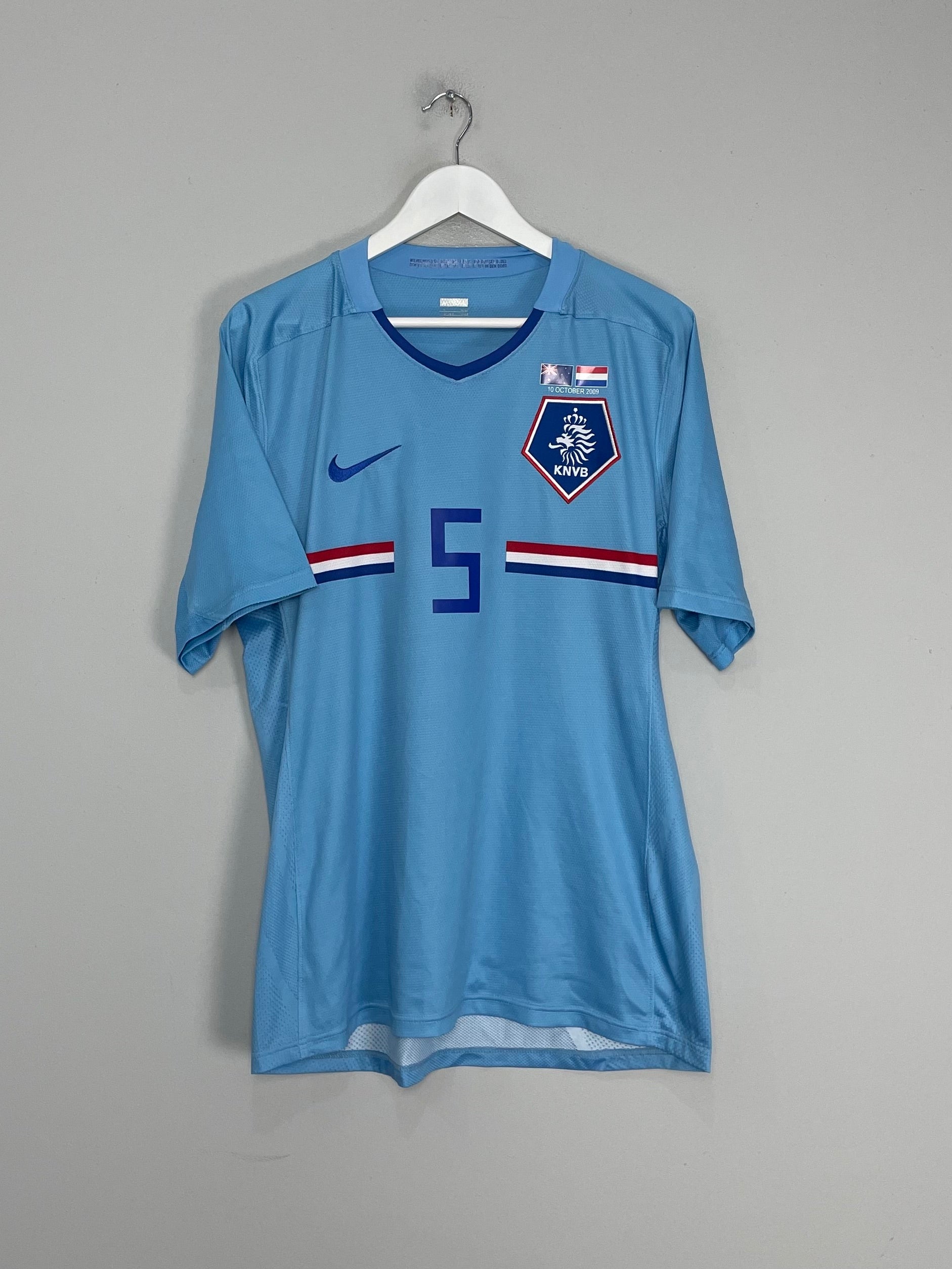 Shop 2008/09 NETHERLANDS VAN BRONCKHORST #5 *MATCH ISSUE* AWAY SHIRT (XL) NIKE, classic football shirts, vintage football shirts & retro soccer jerseys at Cult Kits