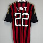 Shop 2013/14 AC MILAN KAKA #22 HOME SHIRT (M) ADIDAS, classic football shirts, vintage football shirts & retro soccer jerseys at Cult Kits