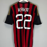 Shop 2013/14 AC MILAN KAKA #22 HOME SHIRT (M) ADIDAS, classic football shirts, vintage football shirts & retro soccer jerseys at Cult Kits