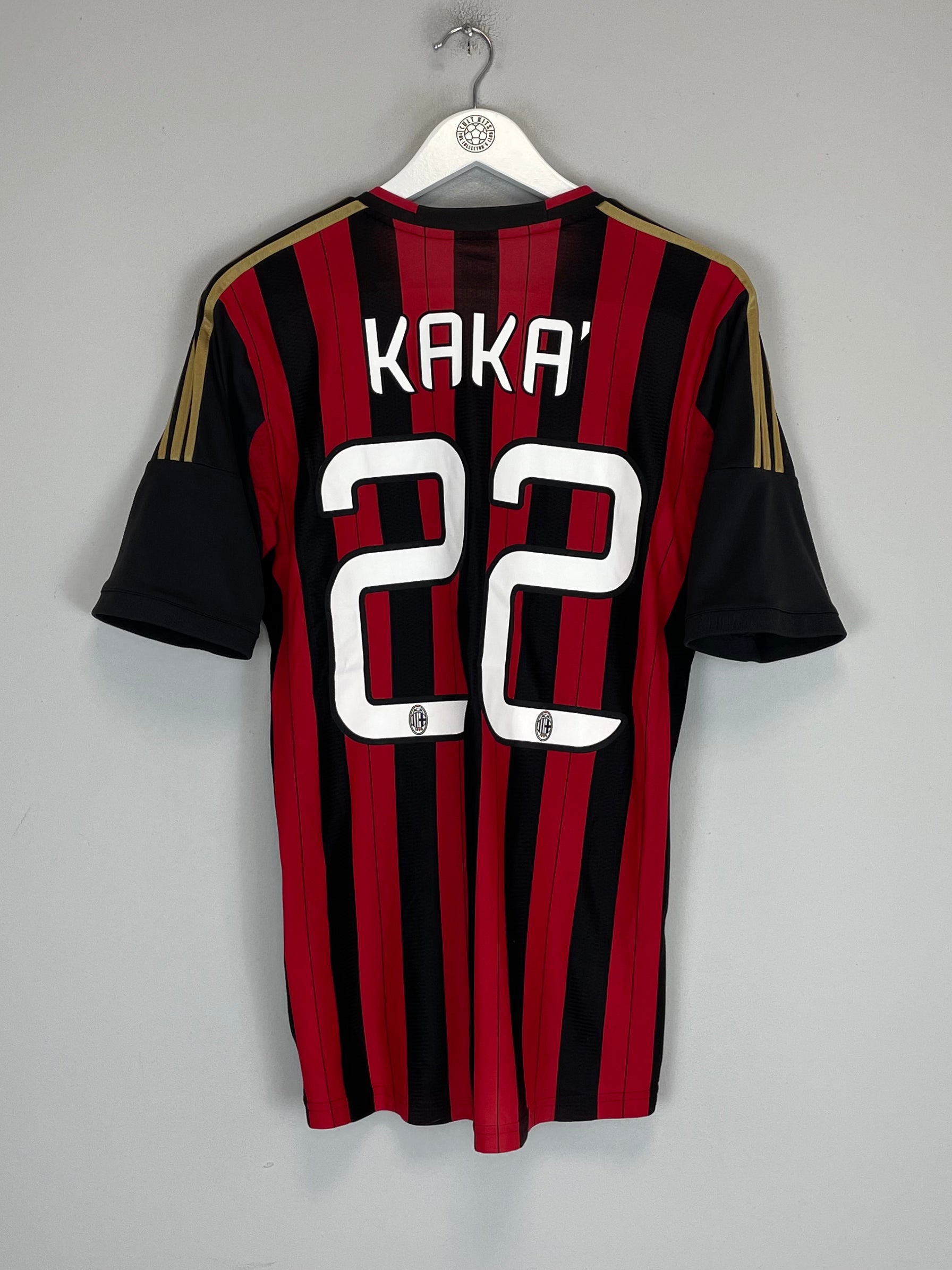 Shop 2013/14 AC MILAN KAKA #22 HOME SHIRT (M) ADIDAS, classic football shirts, vintage football shirts & retro soccer jerseys at Cult Kits