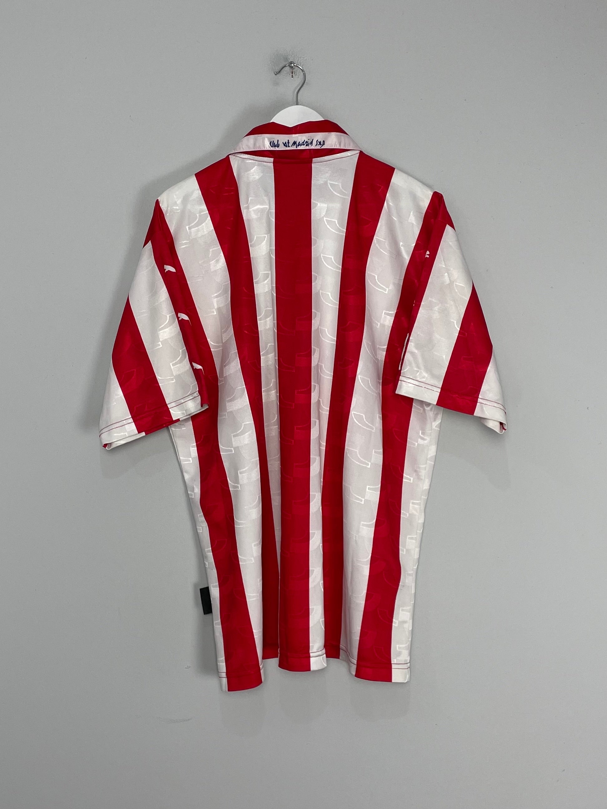 Shop 1997/98 ATLETICO MADRID HOME SHIRT (XL) PUMA, classic football shirts, vintage football shirts & retro soccer jerseys at Cult Kits