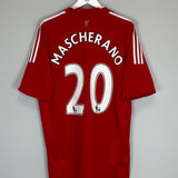 2008/10 LIVERPOOL MASCHERANO #20 HOME SHIRT (XL) ADIDAS