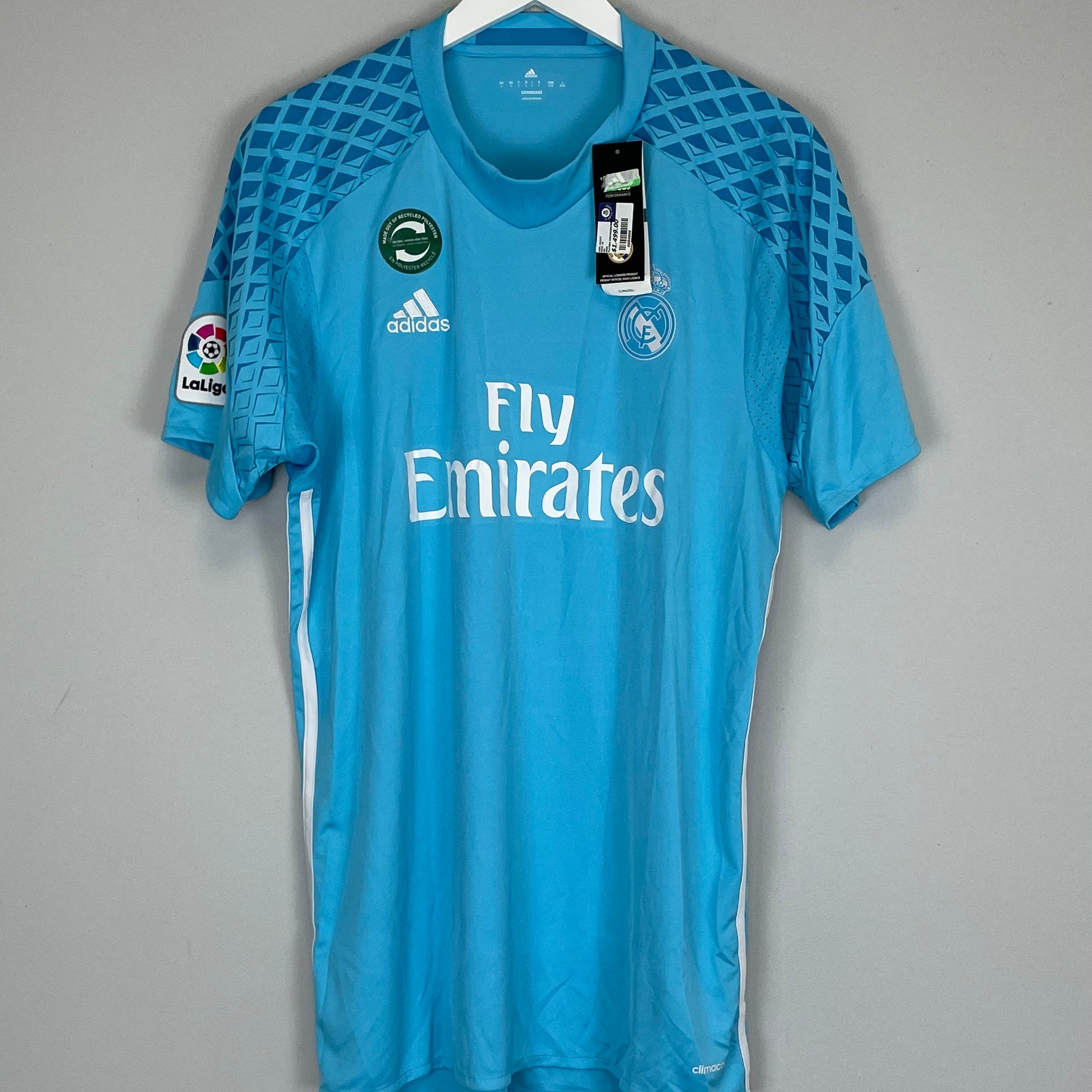 Shop 2016/17 REAL MADRID *BNWT* GK SHIRT (L) ADIDAS, classic football shirts, vintage football shirts & retro soccer jerseys at Cult Kits