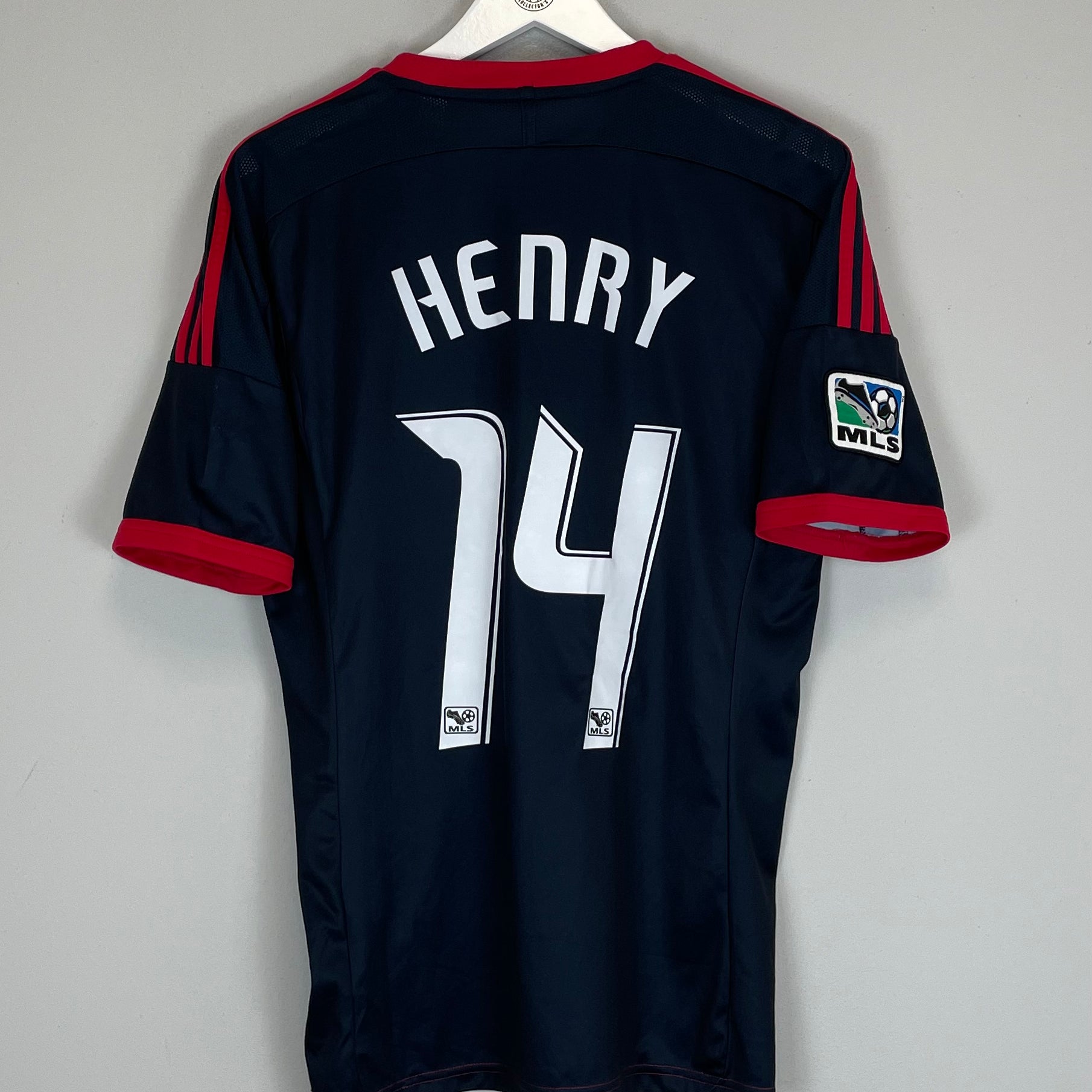Shop 2013/14 NEW YORK RED BULLS HENRY #14 THIRD SHIRT (M) ADIDAS, classic football shirts, vintage football shirts & retro soccer jerseys at Cult Kits