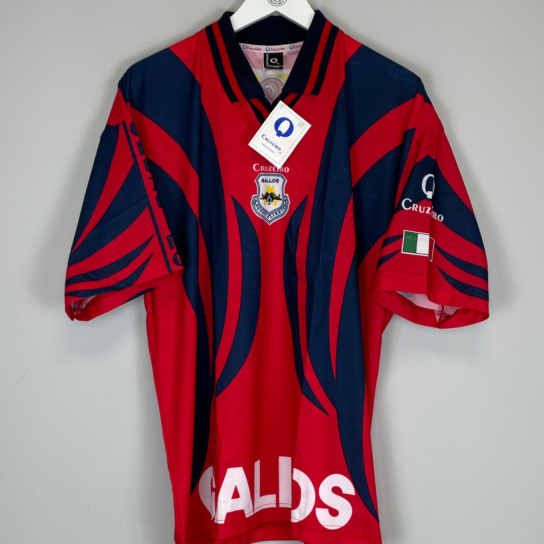 Shop 1997/98 GALLOS DE AGUASCALIENTES *BNWT* AWAY SHIRT (L) CRUZEIRO, classic football shirts, vintage football shirts & retro soccer jerseys at Cult Kits