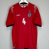 Shop 2004/06 ENGLAND GERRARD #4 AWAY SHIRT (L) UMBRO, classic football shirts, vintage football shirts & retro soccer jerseys at Cult Kits