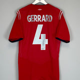 Shop 2004/06 ENGLAND GERRARD #4 AWAY SHIRT (L) UMBRO, classic football shirts, vintage football shirts & retro soccer jerseys at Cult Kits