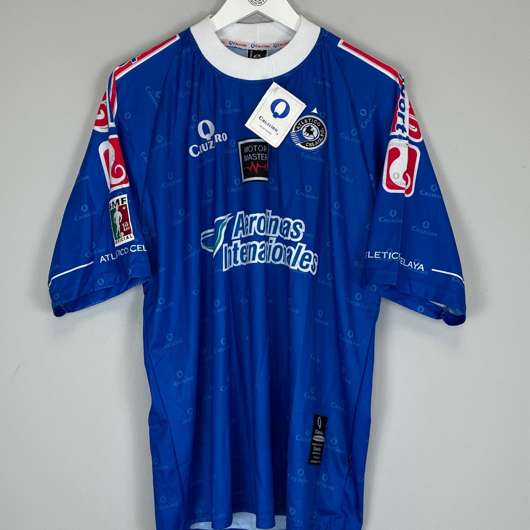 Shop 2002/03 ATLETICO CELAYA *BNWT* TRAINING SHIRT (L) CRUZEIRO, classic football shirts, vintage football shirts & retro soccer jerseys at Cult Kits