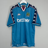 Shop 1997/99 MANCHESTER CITY HOME SHIRT (M) KAPPA, classic football shirts, vintage football shirts & retro soccer jerseys at Cult Kits