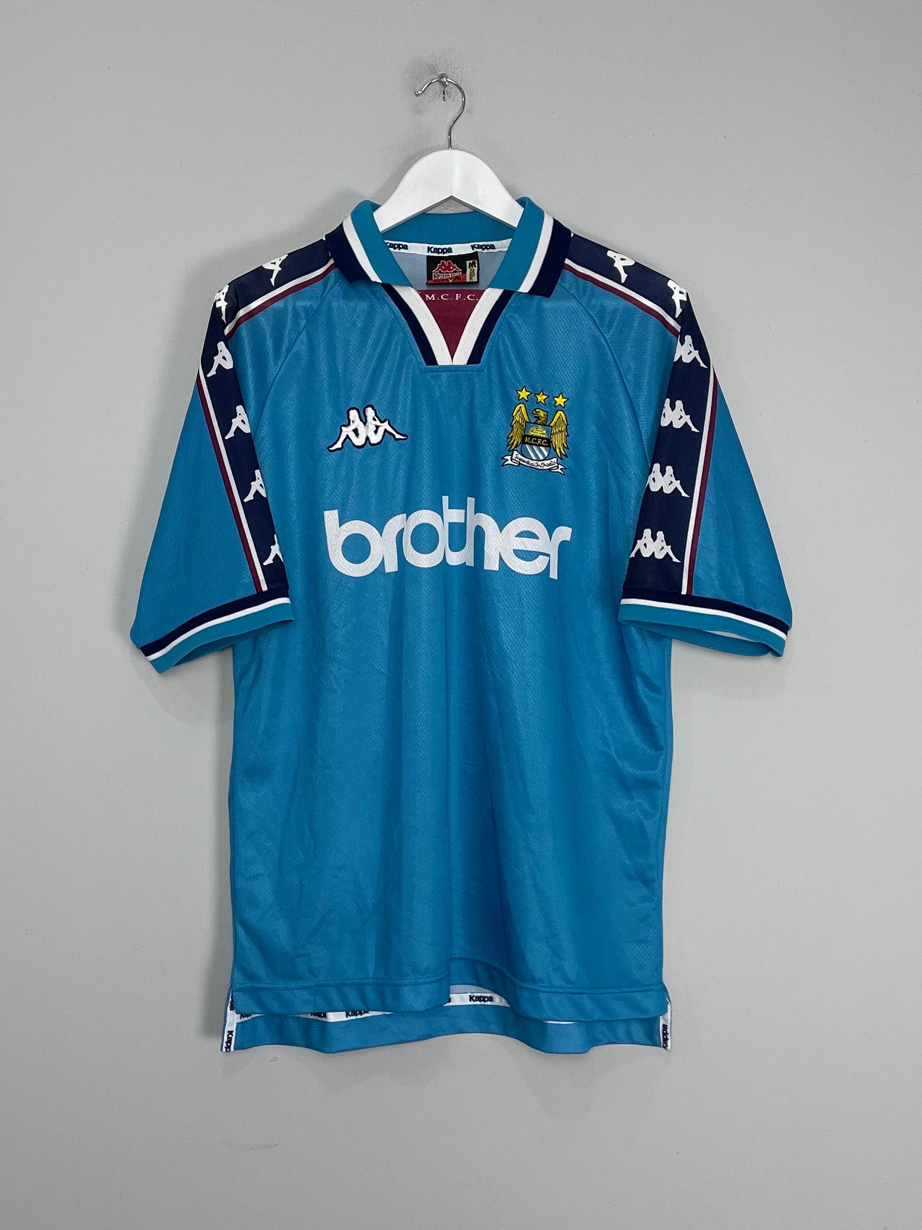 Shop 1997/99 MANCHESTER CITY HOME SHIRT (M) KAPPA, classic football shirts, vintage football shirts & retro soccer jerseys at Cult Kits