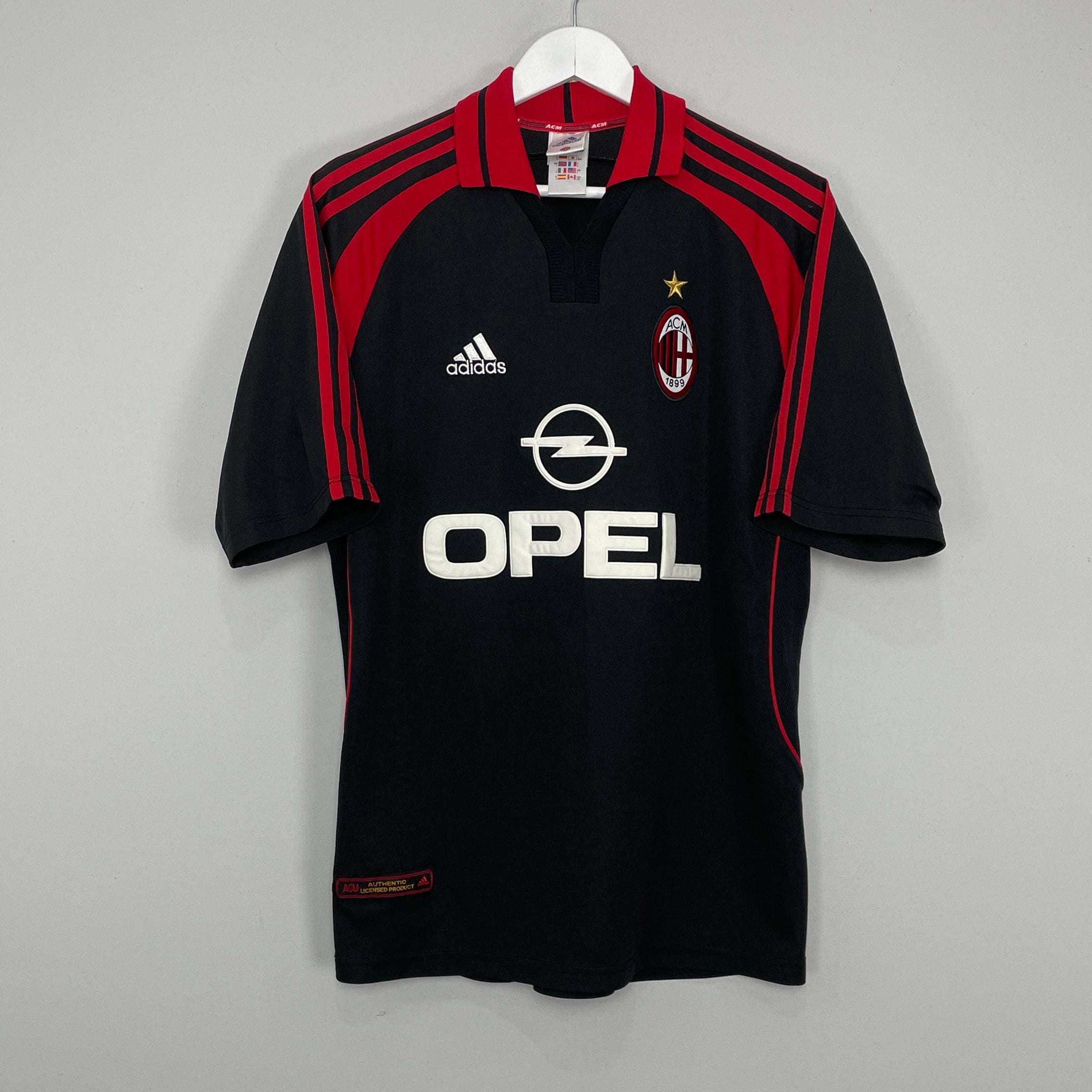 Shop 2000/01 AC MILAN THIRD SHIRT (L) ADIDAS, classic football shirts, vintage football shirts & retro soccer jerseys at Cult Kits