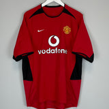 Shop 2002/04 MANCHESTER UNITED BECKHAM #7 HOME SHIRT (L) NIKE, classic football shirts, vintage football shirts & retro soccer jerseys at Cult Kits