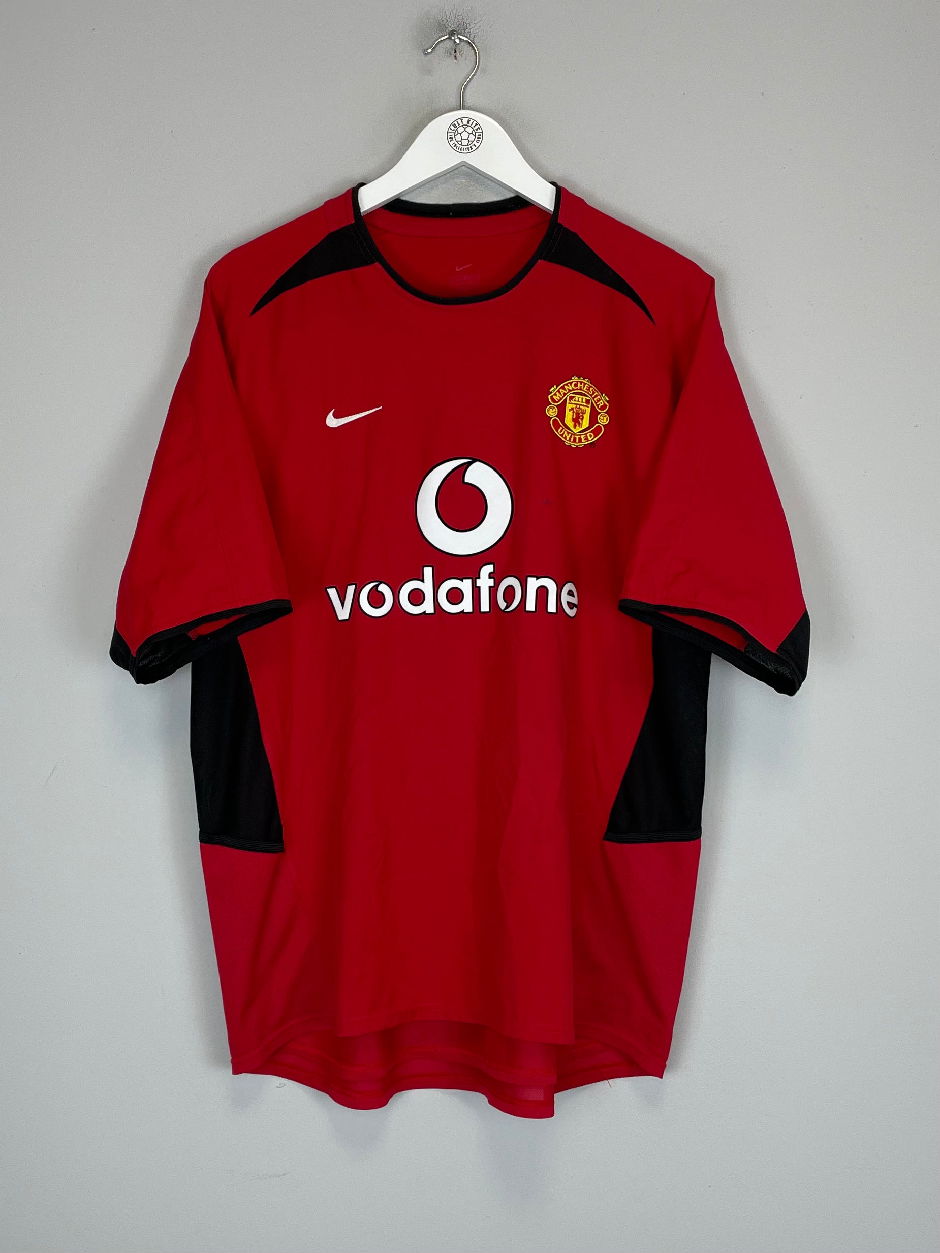 Shop 2002/04 MANCHESTER UNITED BECKHAM #7 HOME SHIRT (L) NIKE, classic football shirts, vintage football shirts & retro soccer jerseys at Cult Kits